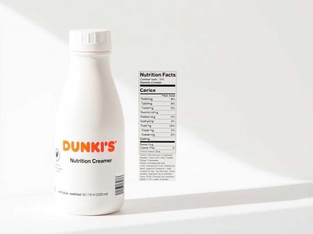 dunkin donuts creamer nutrition facts​