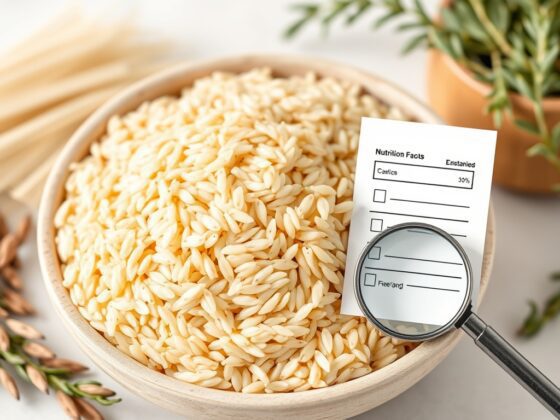 Rice, brown, long-grain, cooked (Includes foods for USDA's Food Distribution Program) with a generic Nutrition Facts style card for nutrition data review