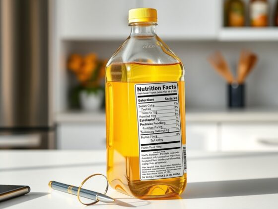 Generic branded-food nutrition label setup for Hain Celestial Hollywood Safflower Oil
