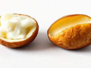 Boiled vs Baked Potato Nutrition Facts clean editorial nutrition education image