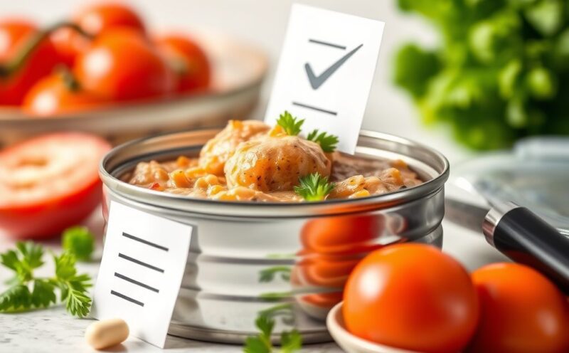 Fish, tuna, light, canned in water, without salt, drained solids with a generic Nutrition Facts style card for nutrition data review