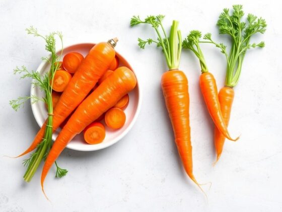 Raw vs Cooked Carrots Nutrition Facts clean editorial nutrition education image