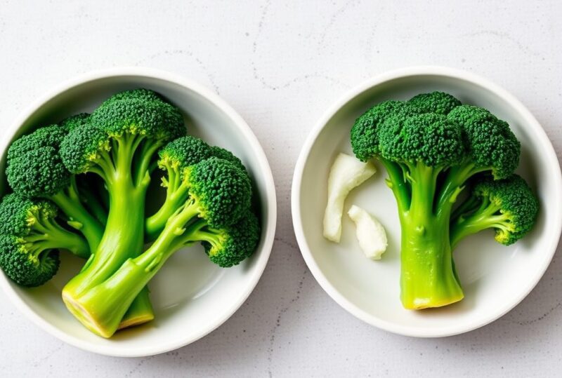 Steamed vs Boiled Broccoli Nutrition Facts clean editorial nutrition education image